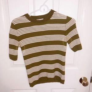 MADEWELL stripped cropped sweater